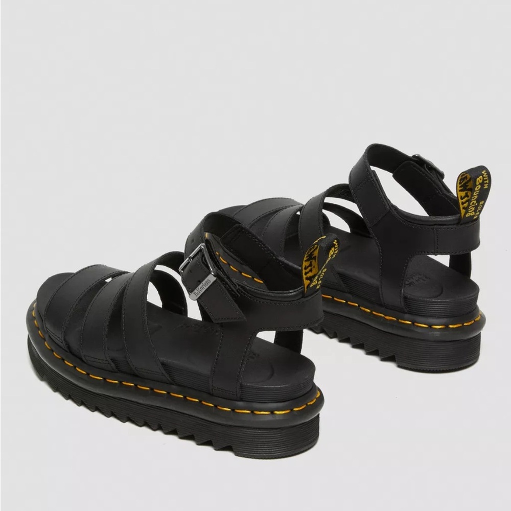 Dr Martens Blaire stewpot sandal in black 6 - Picture 6 of 16